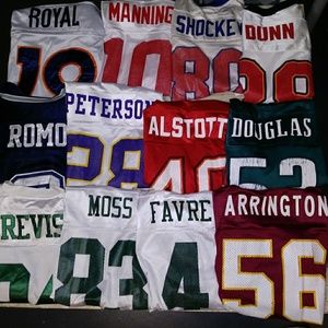 16 Vintage nfl jersey lot bundle